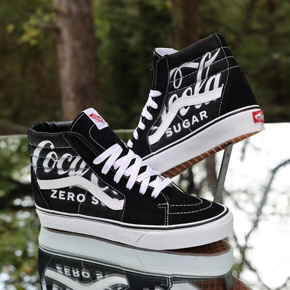 Vans Sk8-Hi 38 DX Anaheim Factory Coca Cola Zero Sugar Custom Men’s Size 7 - Picture 1 of 14